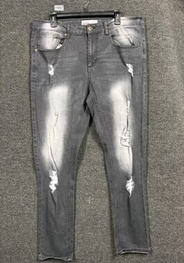 Brooklyn Cloth Jeans Womens 36 Dark Faded Wash Union Ave Skinny Stretch Tapered